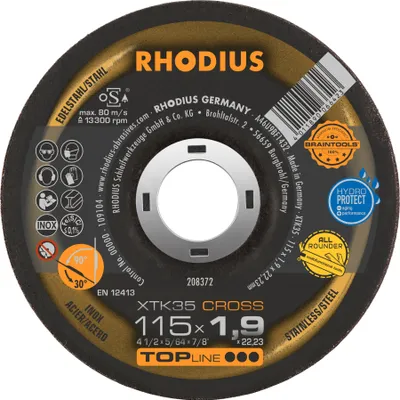Produktbild von RHODIUS Trenn- und Schleifscheibe INOX115x1,9x22,23 mm