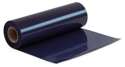 Produktbild von Plottermarie Plotterfolie Premium Flockfolie mit samtiger Oberfläche – Plotterfolie für Textildruck, T-Shirts, Baumwolle, Polyester & Mischgewebe 100 x 50 cm - 350 Navy