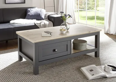 Produktbild von Couchtisch >Bocage< in San Remo, anthrazit, Holzwerkstoff - 114x43x60cm (BxHxT)