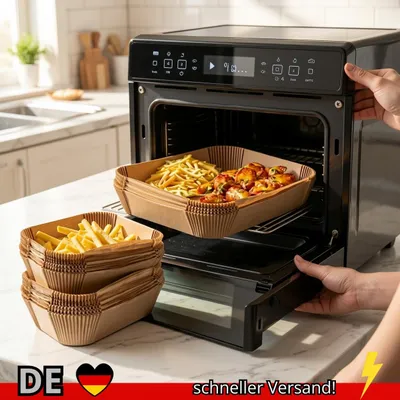 Produktbild von Air Fryer Papier Einweg 50/100 Stück Backpapier