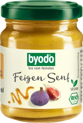Produktbild von GLUTENFREIER -FEIGEN-SENF 125 ml – BYODO