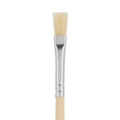 Produktbild von VBS Borstenpinsel Nature Set 3 Stück 2 cm 3 cm 4 cm Malerpinsel Naturborsten
