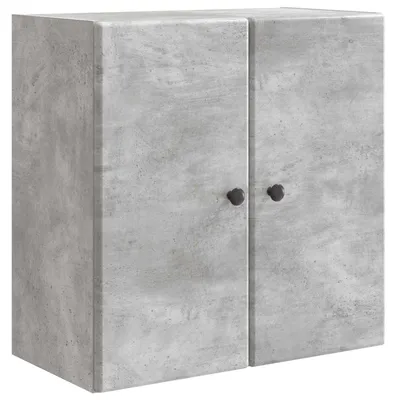 Immagine prodotto di vidaXL Armadio da parete grigio cemento 59 x 31 x 60 cm in materiale derivato dal legno