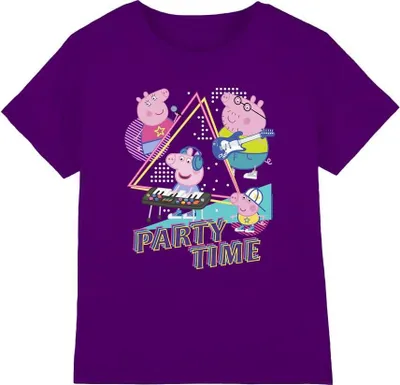 Obrázek produktu pro Prasátko Peppa - Dětské tričko "Party Time" TV5146 (116) (Fialová)