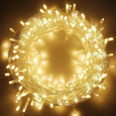 Lichterkette 23 m, 200 LEDs warmweiß, 8 Modi, IP44