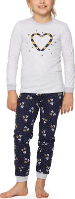 Image de Pyjama pour fille Timone TITR433/434 (Gris-1C, 116)
