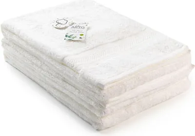 Produktbild von A&R 403.50 | Natural Bamboo Hand Towel - Handtuch - 50 x 100 cm - Farbe: White - Größe: 50 x 100 cm