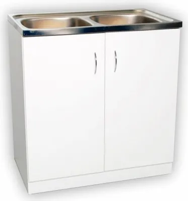 Immagine prodotto di DomoDomo armadio cucina 80 x 46,5 x 82 cm mobile cucina base- armadio cucina base lavabo