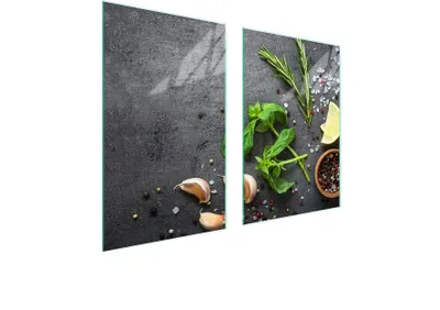 Image de Plaque De Protection Des Vitres Pour La Cuisine 65X52 Ardoise