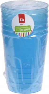 Immagine prodotto di set di 4 bicchieri da acqua 280ml in plastica
