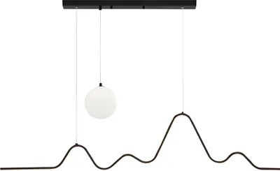Image de Lampe Suspendue Toolight LHJ033-CP Black, Bruhed Gold