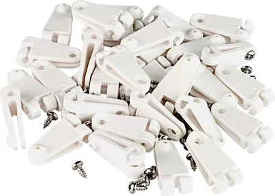 Produktbild von Windhager 10701 Laufhaken, Zubehör für Seilspannmarkise / Sonnensegel, weiß (30er Pack)