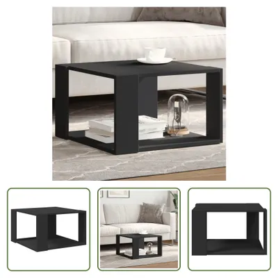 Produktbild von The Living Store Couchtisch Schwarz 51,5x51,5x30 cm Holzwerkstoff