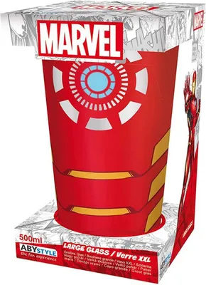 Produktbild von Iron Man - Rotes XXL Trinkglas