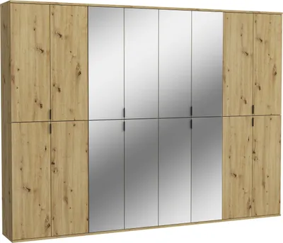 Produktbild von Garderobenschrank Set Projekt X II - Artisan Eiche / Spiegelglas