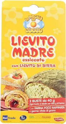 Produktbild von 3x Lo Conte Lievito Madre hefe Pizza, Brot, Croissa Mischung kuchen 2 Beutel 40 g