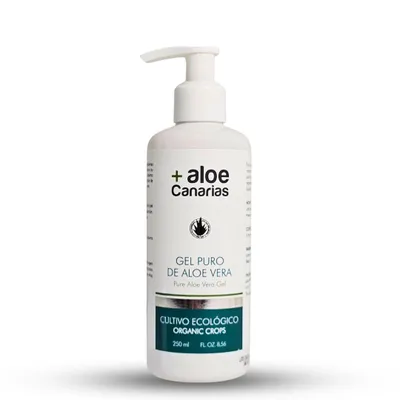 Obrázek produktu pro Gel Puro Aloe Vera Aloe Canarias 250 ml. Originální aloe vera gel z kanárského ostrova Lanzarote.