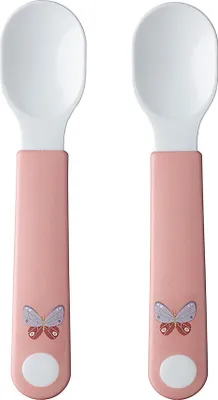 Produktbild von Set Lernlöffel Mepal Mio 2 Stück - Flowers & Butterflies