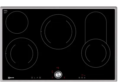 Obrázok produktu pre Neff T18BT16N0, Čierna, Vstavaný, 80 cm, Keramický, Sklo, 4 zone(s)