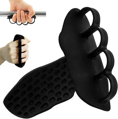 Image de Coussinets antidérapants pour la musculation et les sports de force - Lot de 2 - Équipement de fitness pour les tractions - Coussinets d'entraînement pour une adhérence maximale