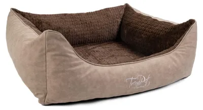 Image de Lit orthopédique pour chien, couleur marron