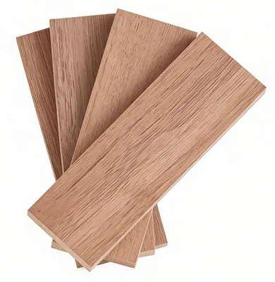 4 Walnussholz-Messergriffe, DIY-Schnitzblöcke, 12,1x4,1x1,1 cm