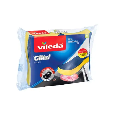 Zdjęcie produktu dla Vileda Glitzi – zestaw dwóch gąbek do czyszczenia szkła ceramicznego