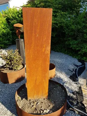 Produktbild von Edelrost Sichtschutz Paravent ohne Muster