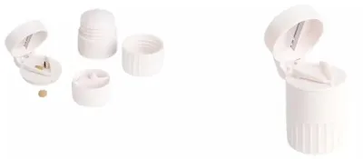 Produktbild von 3-in-1 Pillencrusher & Tablettenteiler | Mörser & Aufbewahrung