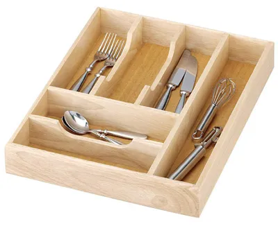 Produktbild von Zeller Besteckkasten, Gummibaum 34x43x6