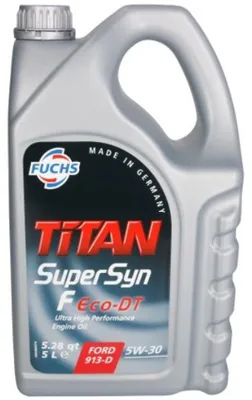Produktbild von FUCHS TITAN Supersyn F Eco-DT für 5W-30 5 Liter Motoröl Motorenöl STJLR.03.5003 WSS-M2C913-D MS-6395 Iveco 18-1811 S1 Iveco 18-1811 S2 RN0700 Öl
