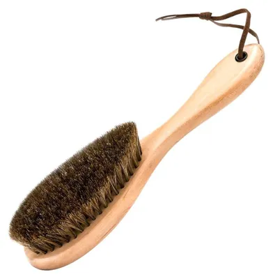 Immagine prodotto di Spazzola per scarpe in legno con manico lungo - Marrone