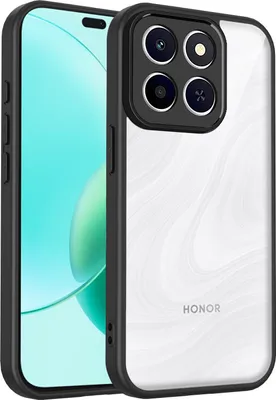 Immagine prodotto di Custodia per Honor X6C cover posteriore trasparente con cornice in TPU, antiurto Nero