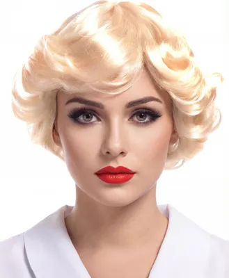 Obrázek produktu pro Vintage dámská paruka showgirl paruka blond - jedna velikost