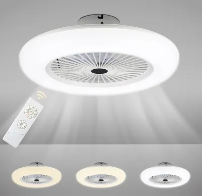 Produktbild von 80W Deckenventilator mit Beleuchtung und Fernbedienung Fan 3 Geschwindigkeiten