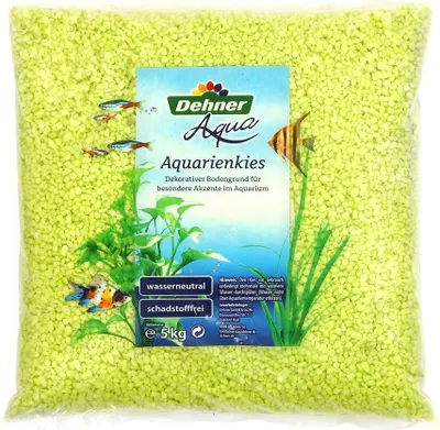 Produktbild von Dehner Aqua Aquarienkies, Körnung 4 - 6 mm, 5 kg, pastellgrün
