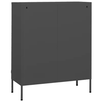 Obrázek produktu pro Úložná skříň antracitová 80 x 35 x 101,5 cm ocel