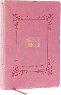 Obrázok produktu pre KJV Holy Bible: Large Print with 53,000 Center-Column Cross References, Pink Leathersoft, Red Letter, Comfort Print (Thumb Indexed): King James Version