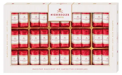 Immagine prodotto di Niederegger praline classiche di marzapane al cioccolato fondente 375g