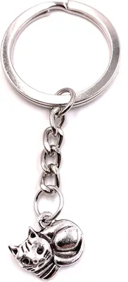 Obrázok produktu pre Onwomania Kľúčenka Sleepy Cat Tired Sleeping Cat Metal Pendant Charm