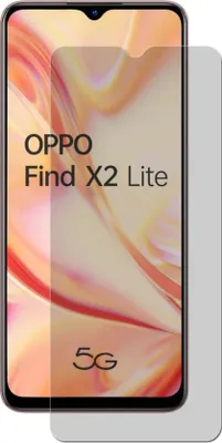 A screen protector for a smartphone is shown with the phone's screen visible.