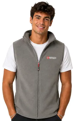 Imagen del producto de Geographical Norway. Chaqueta de forro polar para hombre, modelo VUG, color gris oscuro, talla M (WZ4424H/GN-DARK GREY)