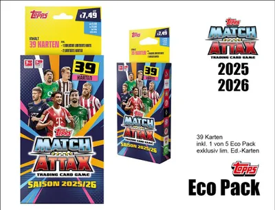 Collage of Topps Match Attax trading card game products and marketing graphics.