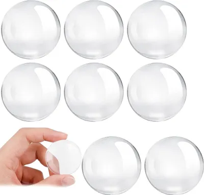 Produktbild von 8 Stück Selbstklebende Gummipuffer, Als Türstopper, Wandschutz, Transparente Türklinkenpuffer, Und Gummifuesse Fuer Tueren Wande Moebel, Inklusive Anschlagpuffer Bummsinchen Und Gumminoppen