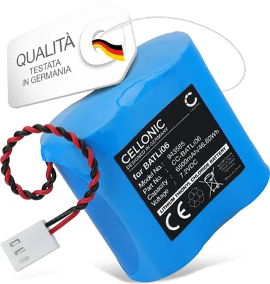 Immagine prodotto di CELLONIC 1x Batteria per Smart home Compatibile con DAITEM OPT, D8000, DP1000, BATLi06 – (6500mAh, 7.2V)