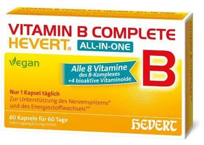 Zdjęcie produktu dla Witamina B Complete Hevert All-In-One Capsules 60 kapsułek