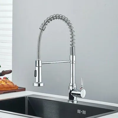 Produktbild von Küchenarmatur Chrom - Warm- und Kaltwasserarmatur