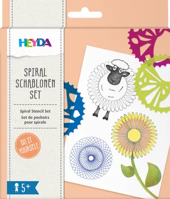 Produktbild von HEYDA Spiralschablonen-Set 5-teilig