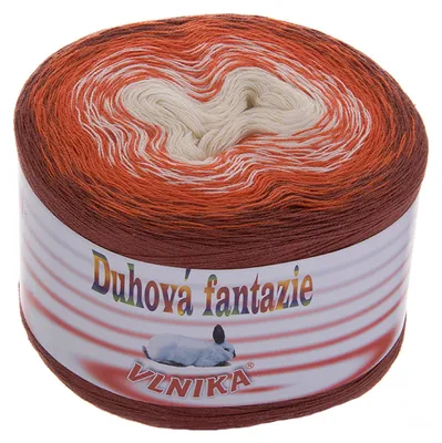 200g Strickgarn Duhová fantazie terra