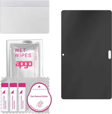 Produktbild von apgo Hybrid Privacy Schutzglas, Matt, kompatibel mit Huawei MediaPad M5 lite, Anti-Spy, toller Ersatz für Hartglas, kratzfester Displayschutzglas, Displayschutz, Full Glue